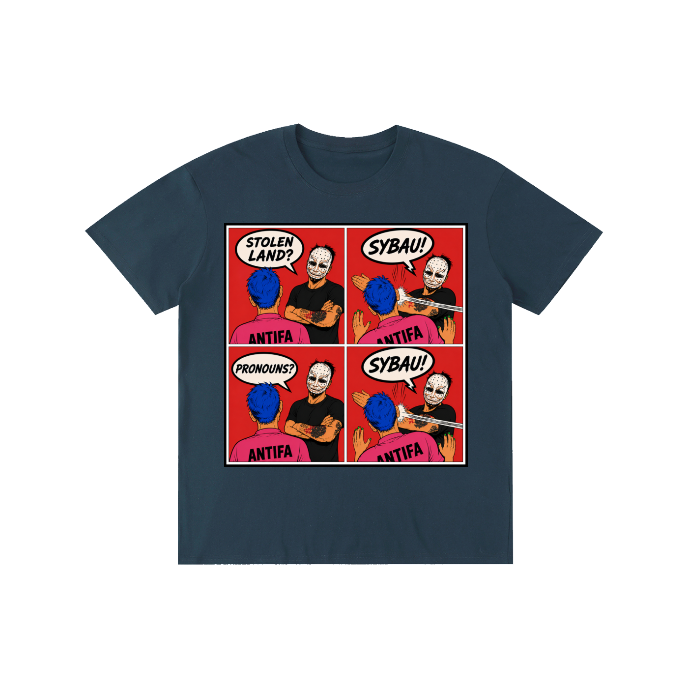 ANTIFA SHUT YO COLLAGE T-Shirt