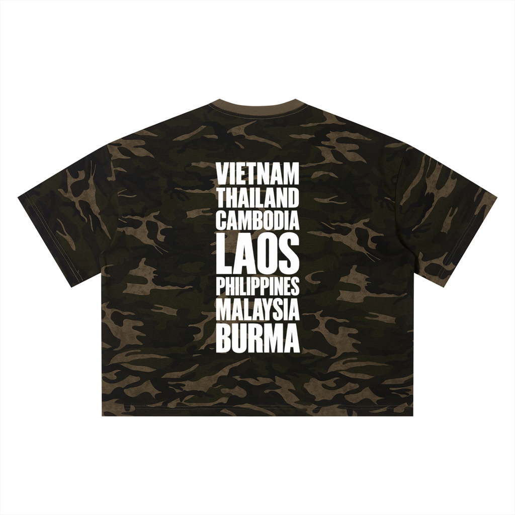 JUNGLE ASIAN Camo Boxy T-Shirt