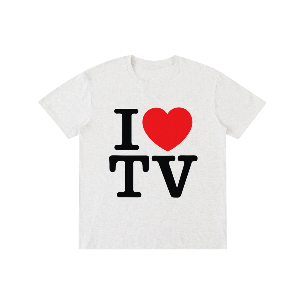 I LOVE TV WHITE T-Shirt