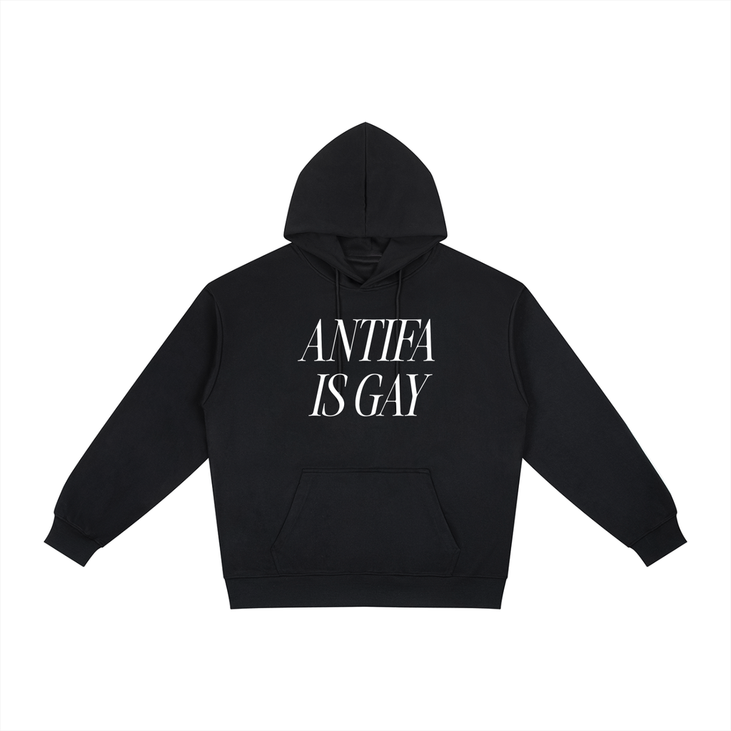 ANTIFA IS GAY FRONTSIDE RELAXED Hoodie