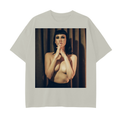 FREELOVE LIGHT GREY DROP SHOULDER TEE