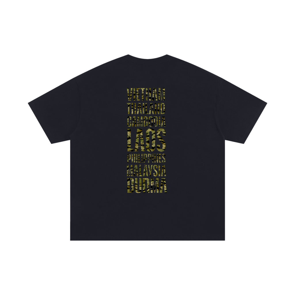 JUNGLE ASIAN CAMO Oversized Cotton T-Shirt