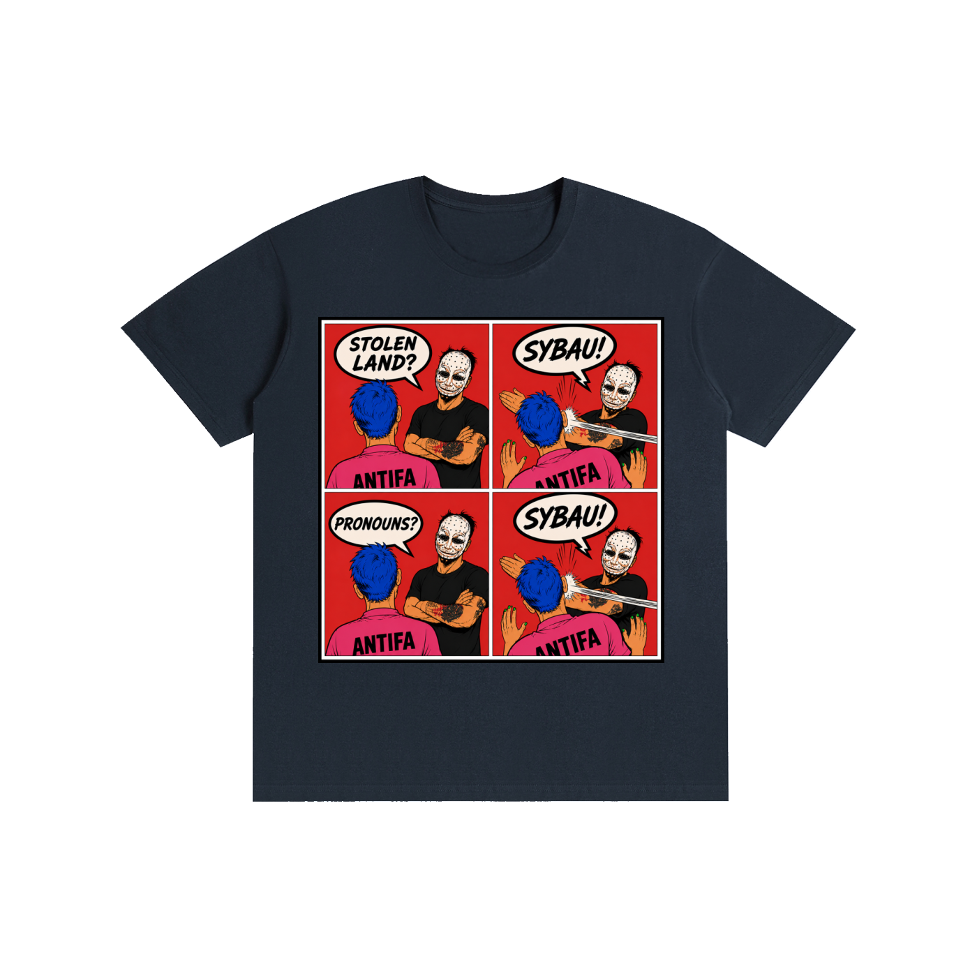 ANTIFA SHUT YO COLLAGE T-Shirt