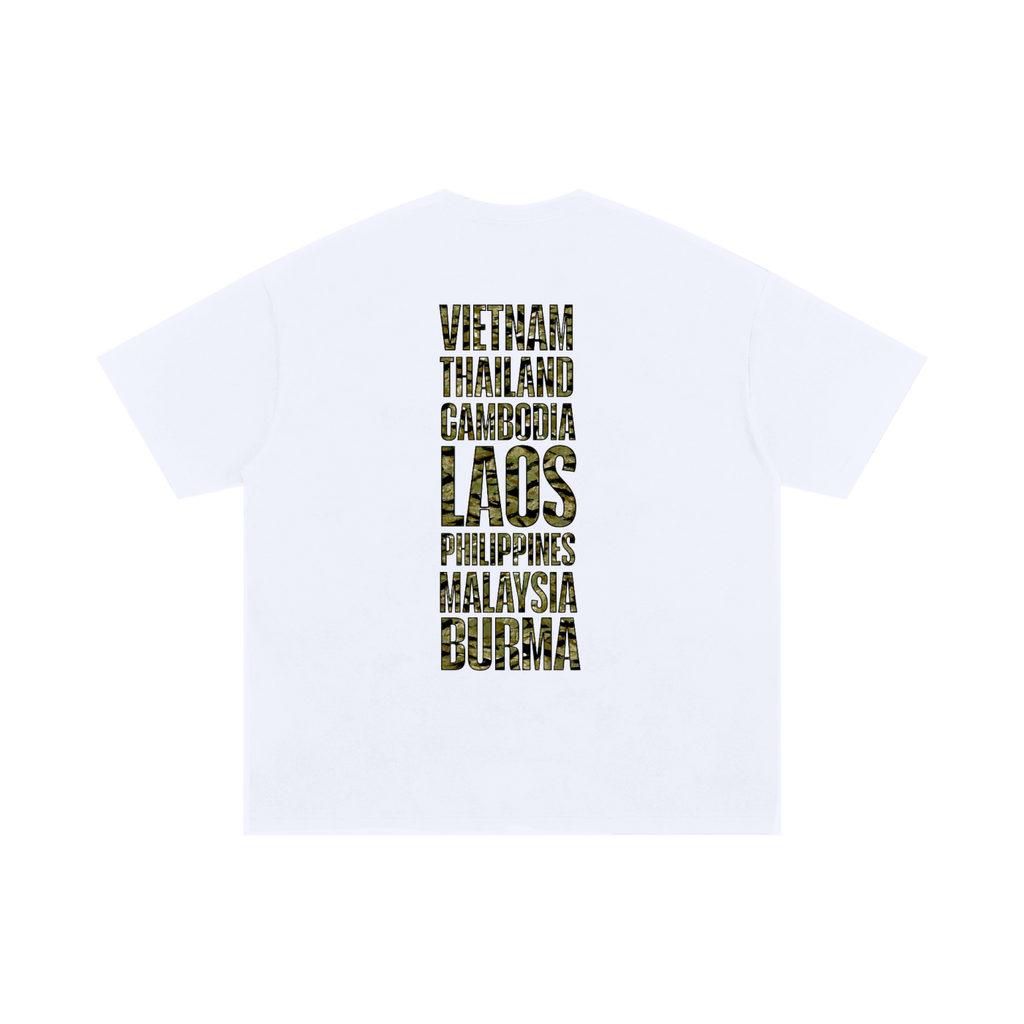 JUNGLE ASIAN CAMO Oversized Cotton T-Shirt