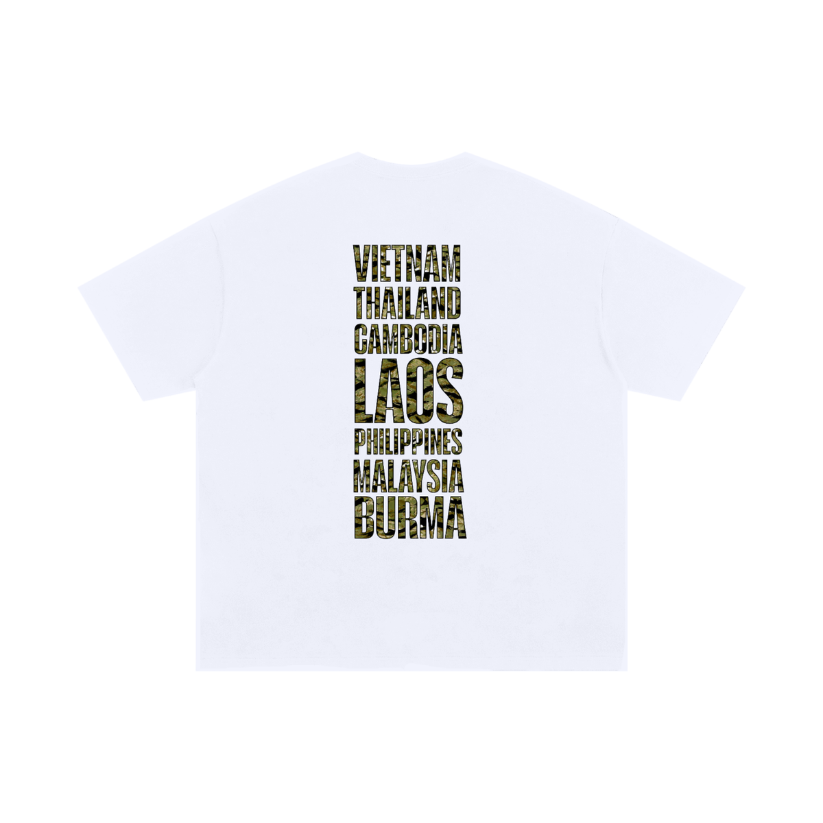 JUNGLE ASIAN CAMO Oversized Cotton T-Shirt