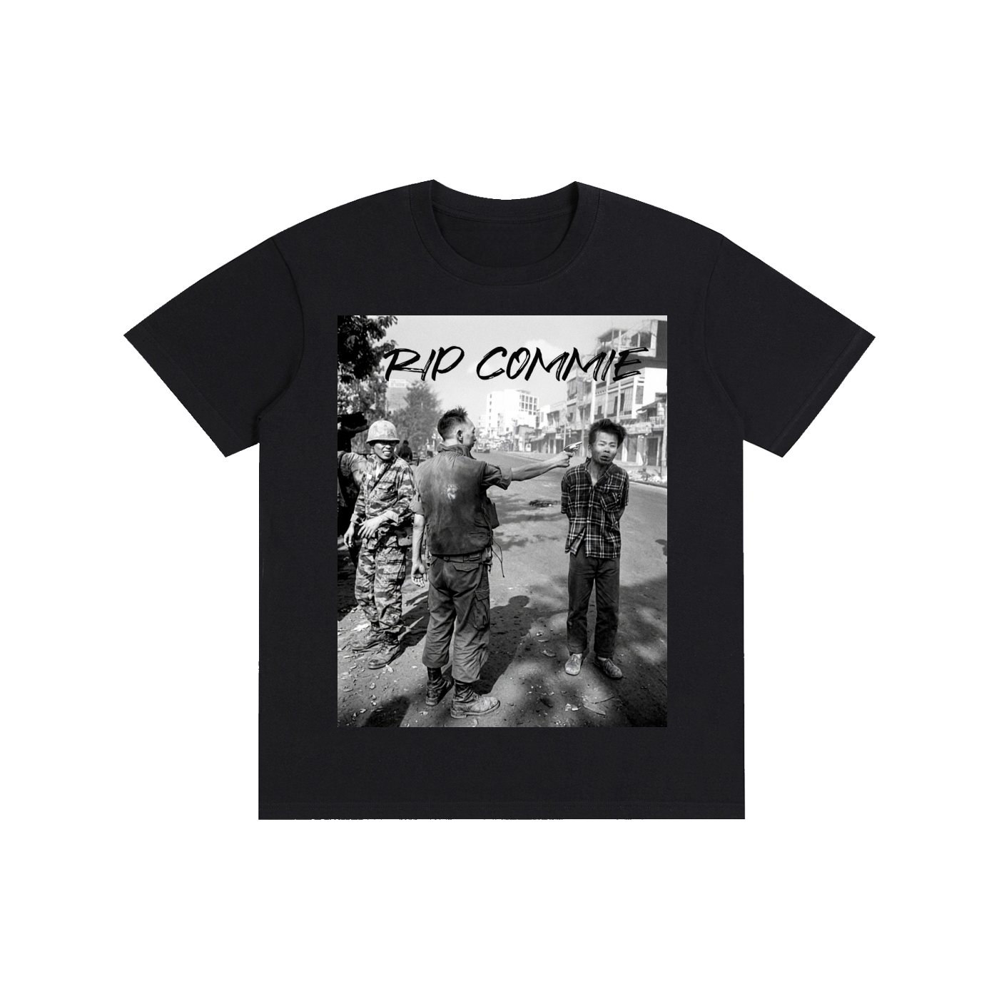 RIP COMMIE DOUBLE SIDED CREW  T-Shirt