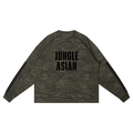 JUNGLE ASIAN Camo Loose Long Sleeve T-Shirt