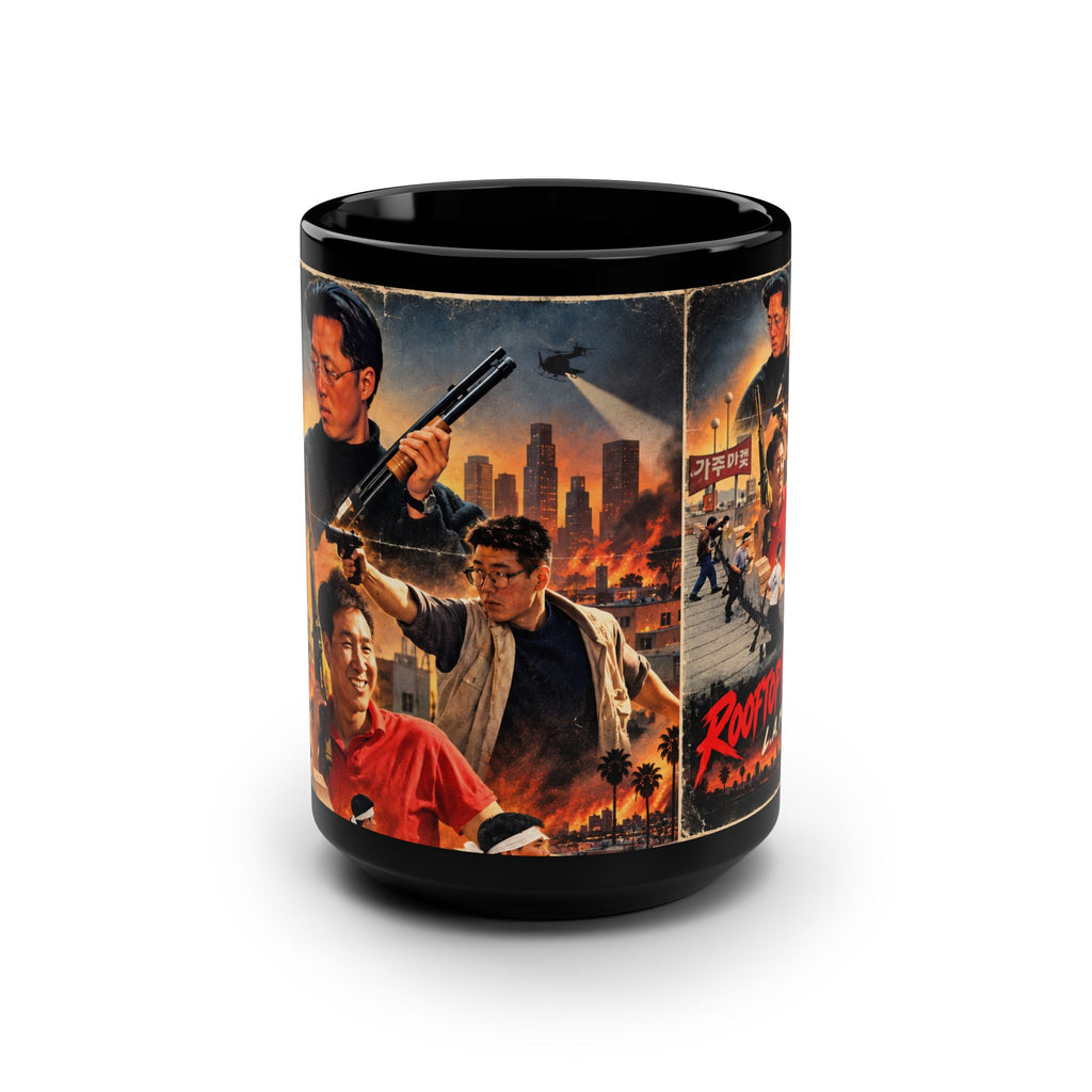 Rooftop Koreans LA 1992 Black 15oz Mug
