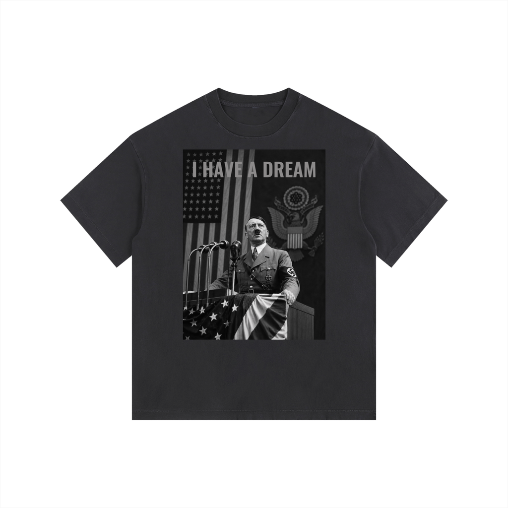 HITLERS DREAM II Vintage Washed Oversized Cotton T-Shirt