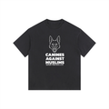 CANINES CAM Vintage Washed Oversized Cotton T-Shirt