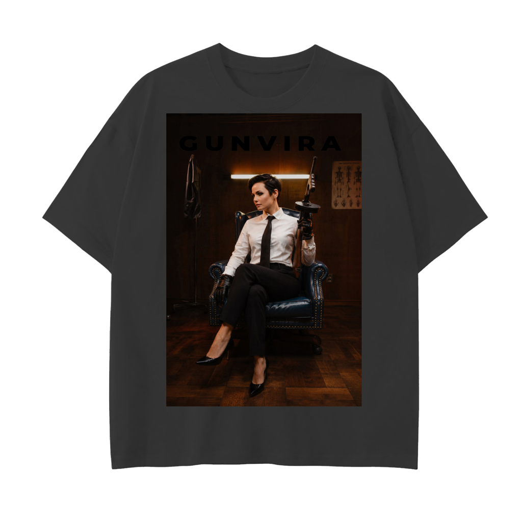 GUNVIRA TOMMY GUN DROP SHOULDER HEAVY TEE