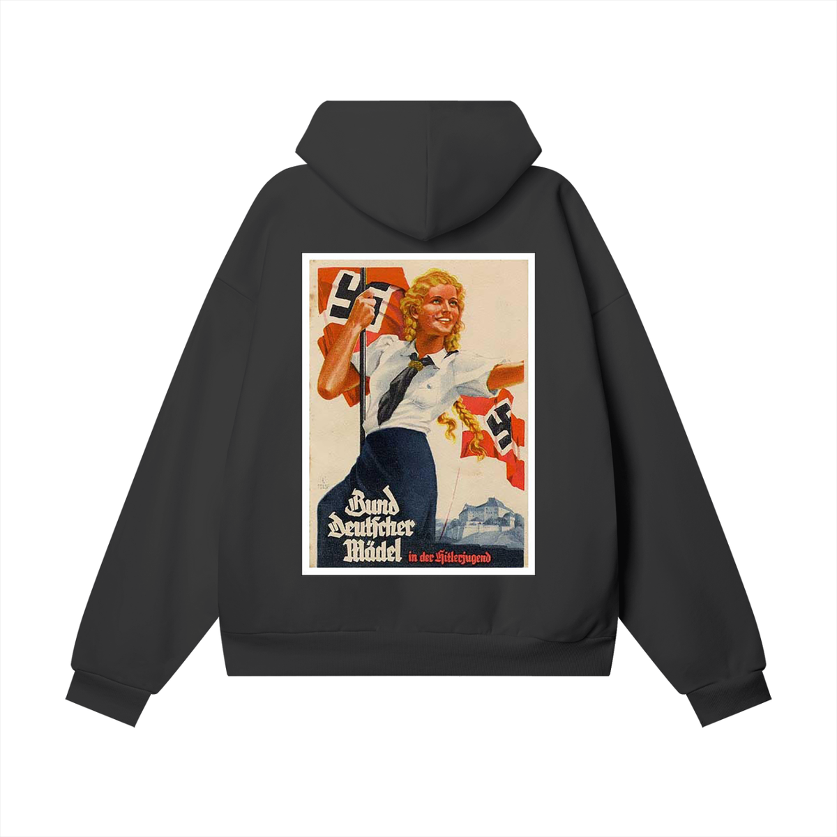 LEAGUE OF GERMAN GIRLS Heavyweight Hidden Pocket Fleece Hoodie