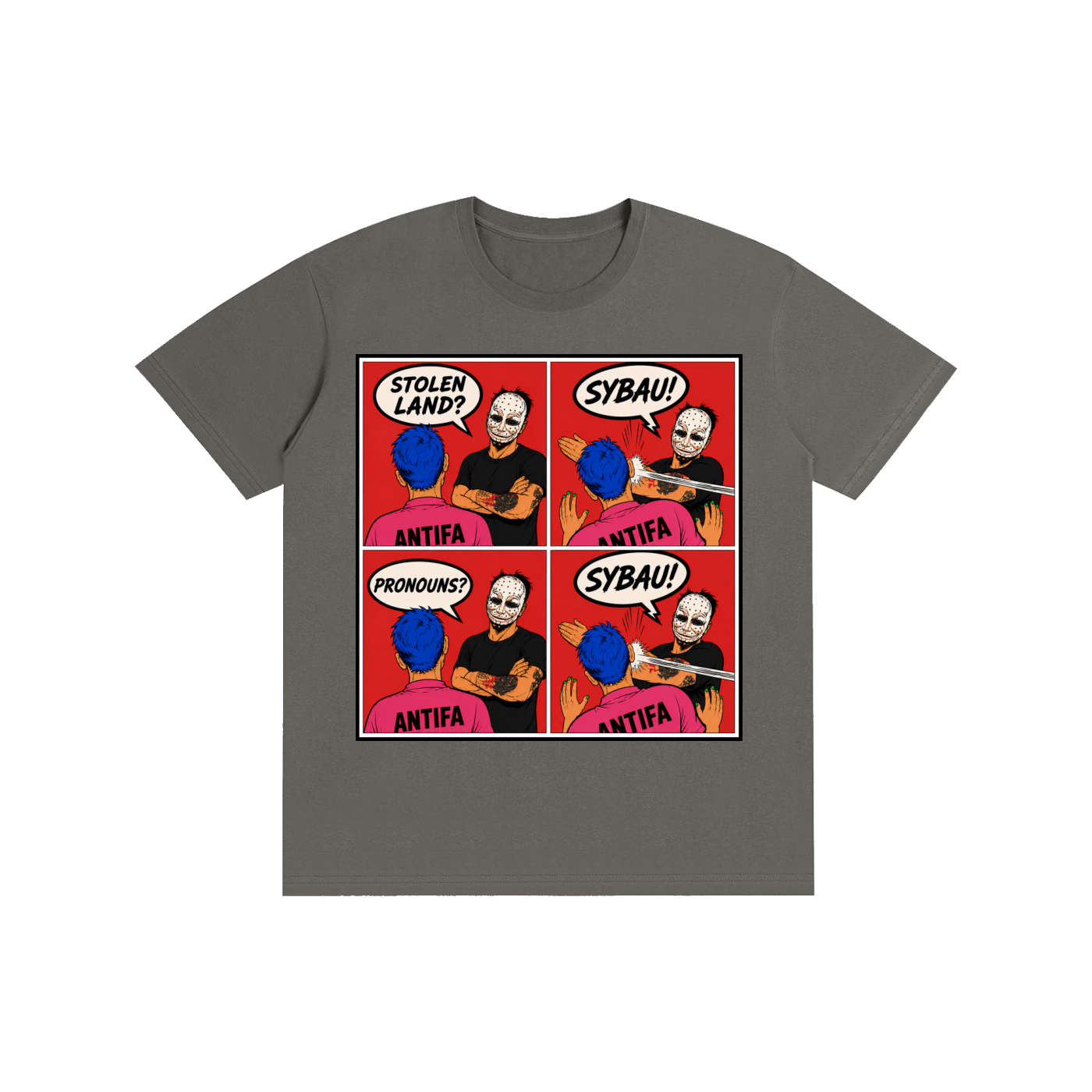 ANTIFA SHUT YO COLLAGE T-Shirt